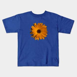 Orange power flower Kids T-Shirt